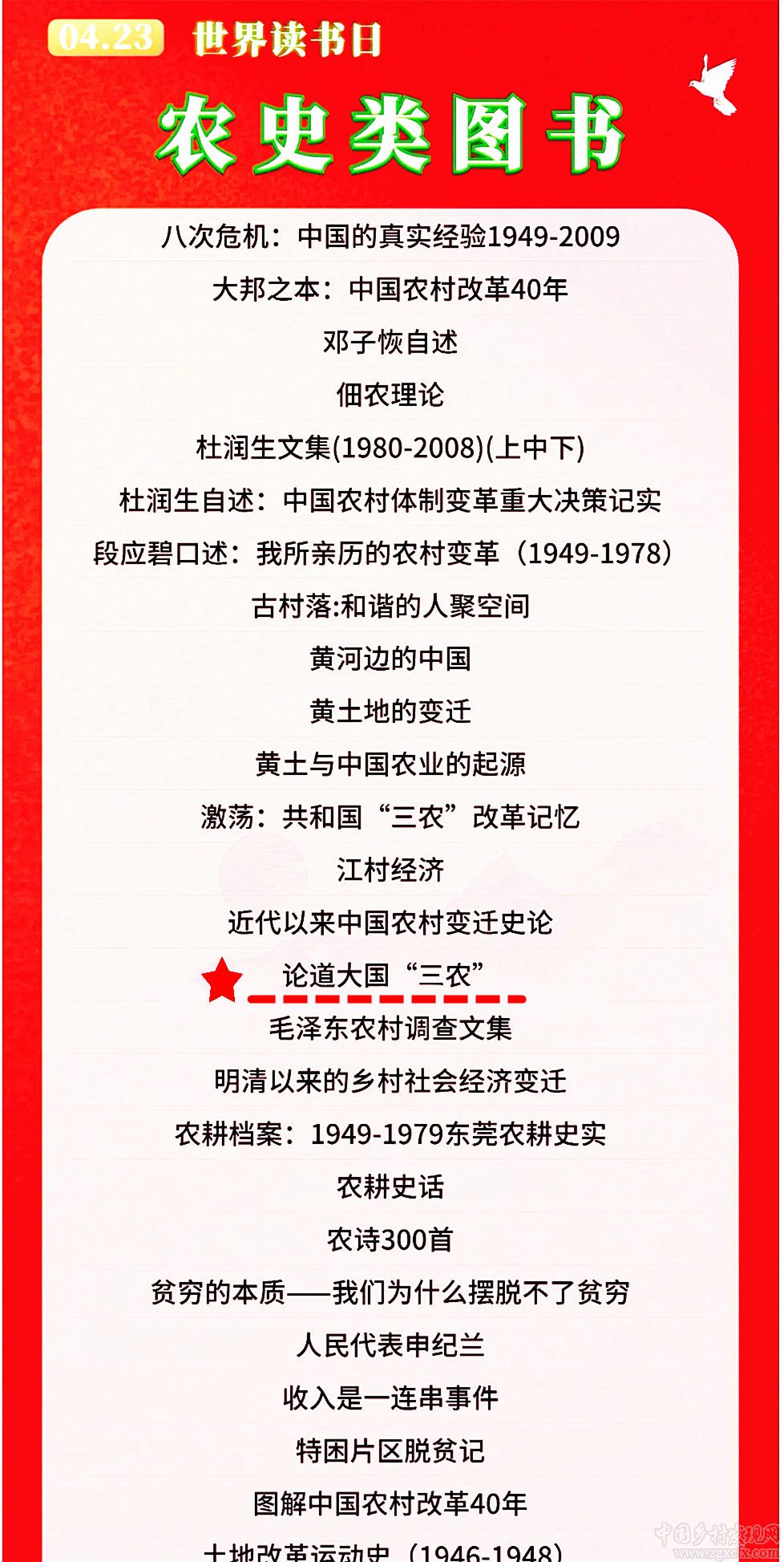 陈文胜《论道大国三农》入选农业农村部党校书单(图2)